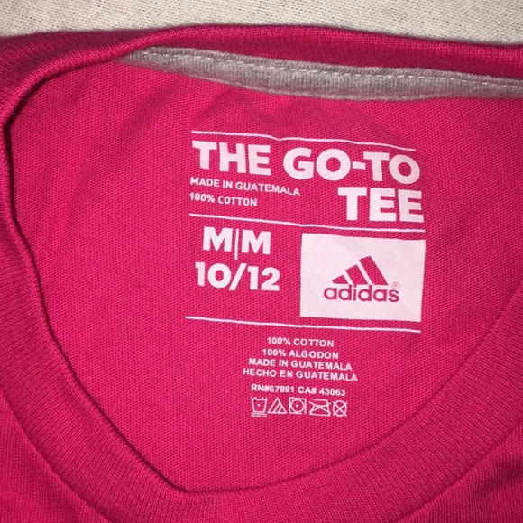 Girls adidas 10-12 shirt - Picture 2 of 3